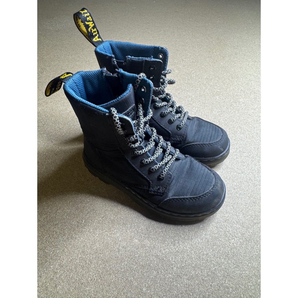 Dr. Martens Kids Combs‎ Tech Black Ripstop Utility Boots Size 11 US Kids AW004